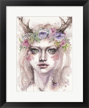 Framed Free &amp; Wild (Wood Nymph) Print