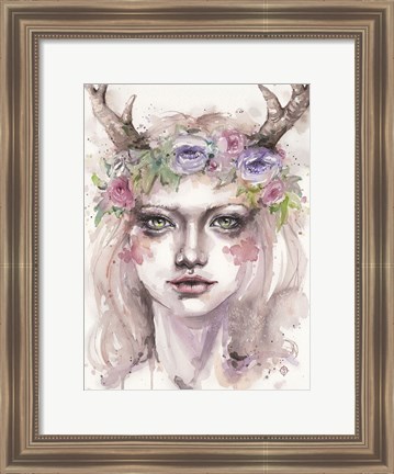 Framed Free &amp; Wild (Wood Nymph) Print