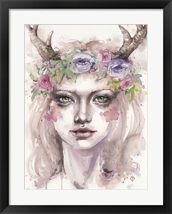 Framed Free &amp; Wild (Wood Nymph) Print