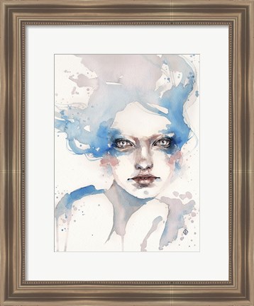 Framed In The Shallows (Water Nymph) Print