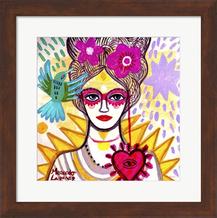 Framed Lady Antoniette Print