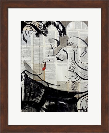 Framed Pop Kiss Print