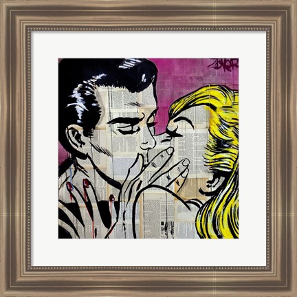 Framed Shut Up and Kiss Me Print