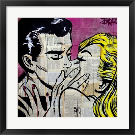 Framed Shut Up and Kiss Me Print