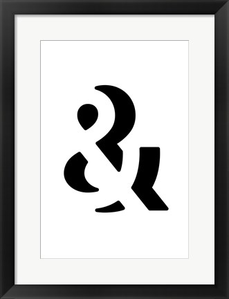 Framed Ampersand Print