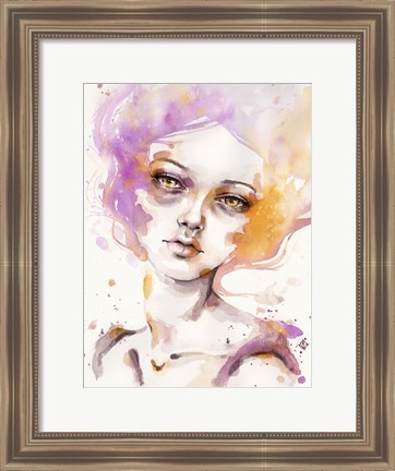 Framed Hazy Dayz (female portrait) Print