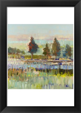 Framed Colorful Fields Print