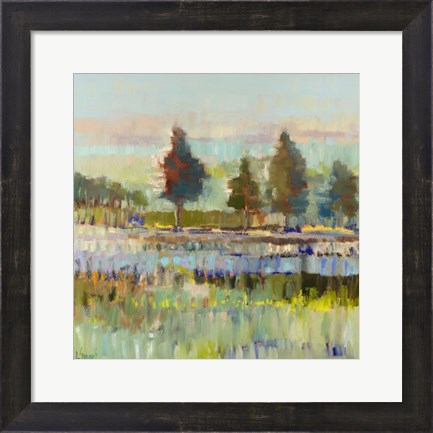 Framed Colorful Fields Print