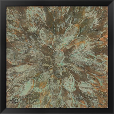 Framed Oxidized Petals II Print