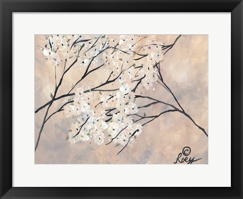 Framed Magnolias in Bloom Print