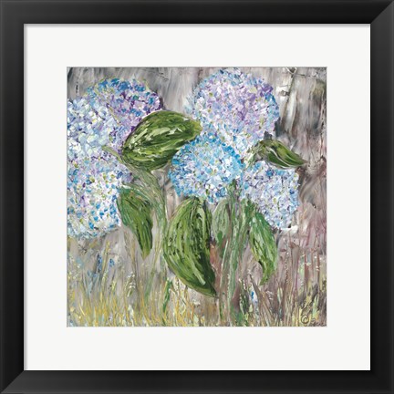 Framed Hydrangeas in Bloom Print