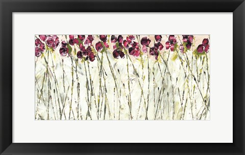 Framed Sweet Pea Garden Print