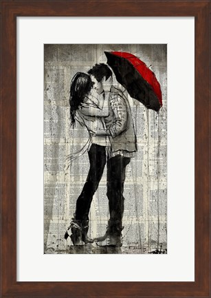 Framed Rainfall and Kisses Print