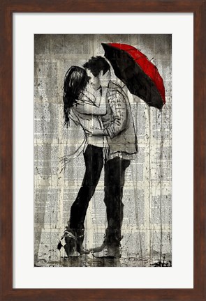 Framed Rainfall and Kisses Print