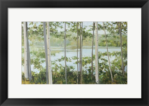 Framed Birch Lake Print