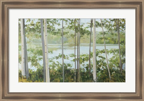 Framed Birch Lake Print