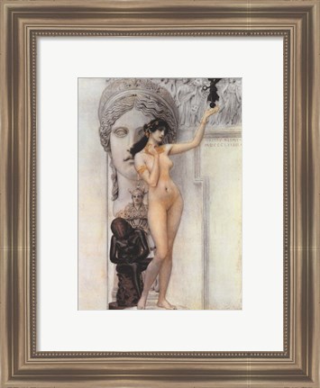 Framed Allegory of Sculpture Print