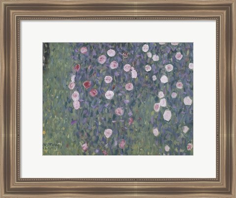 Framed Rosiers Sous Les Arbres Print