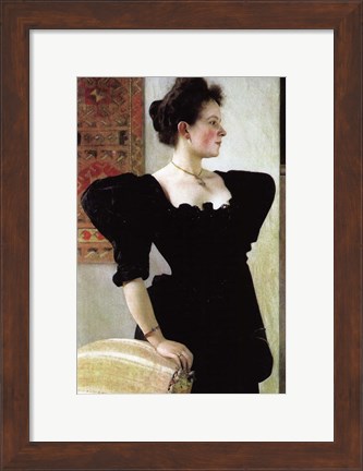 Framed Portrait of Marie Breunig Print