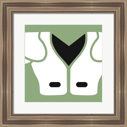 Framed Football Close-ups - Shoulder Pads Print