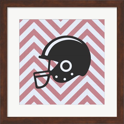 Framed Eat Sleep Play Football - Pink Part III Print