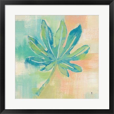 Framed Beach Cove Leaves IV Print