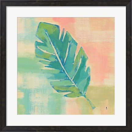 Framed Beach Cove Leaves III Print