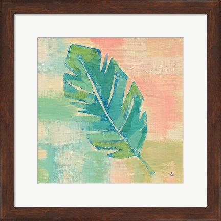 Framed Beach Cove Leaves III Print