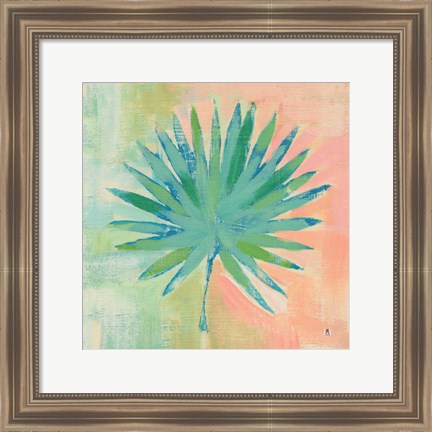 Framed Beach Cove Leaves II Print