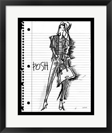 Framed Doodle Posh Print