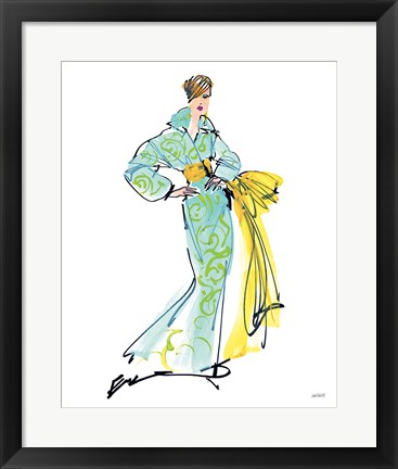 Framed Colorful Fashion I Print