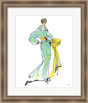 Framed Colorful Fashion I Print