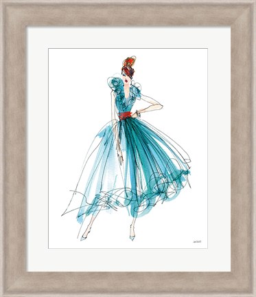 Framed Colorful Fashion II Print