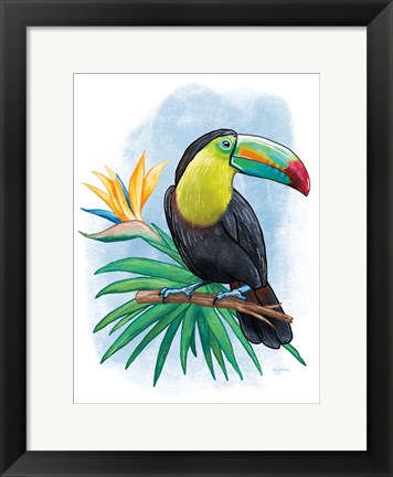 Framed Tropical Flair IV Print