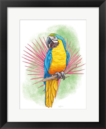 Framed Tropical Flair I Print