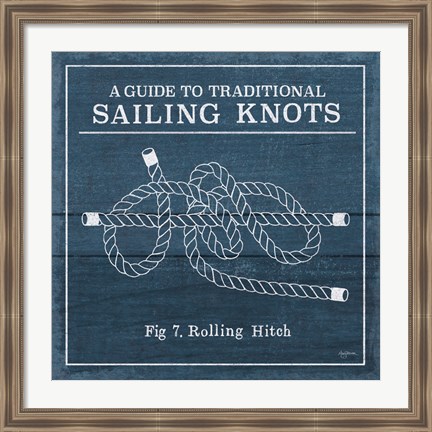 Framed Vintage Sailing Knots VIII Print