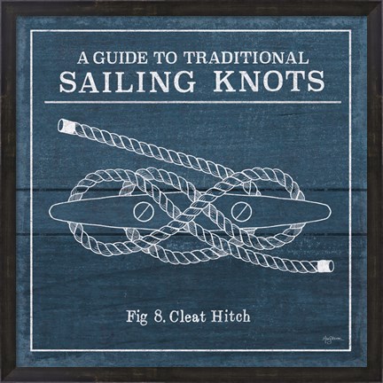 Framed Vintage Sailing Knots VII Print