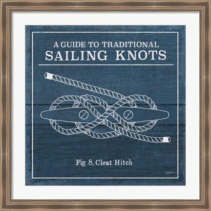 Framed Vintage Sailing Knots VII Print