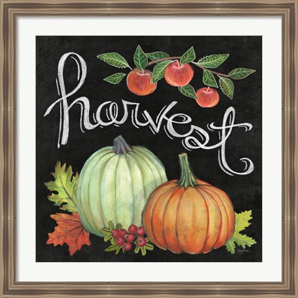 Framed Autumn Harvest IV Square Print