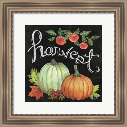 Framed Autumn Harvest IV Square Print