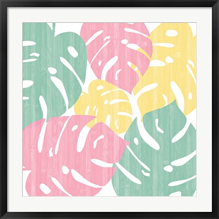 Framed Monstera II Bright on White Print