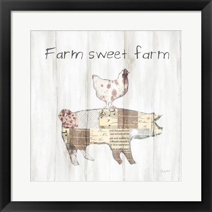 Framed Farm Family VII Print