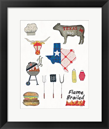 Framed Summer Grilling II Print