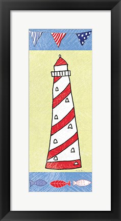 Framed Coastal Lighthouse II Print