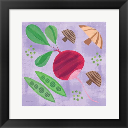 Framed Veggie Time III Print