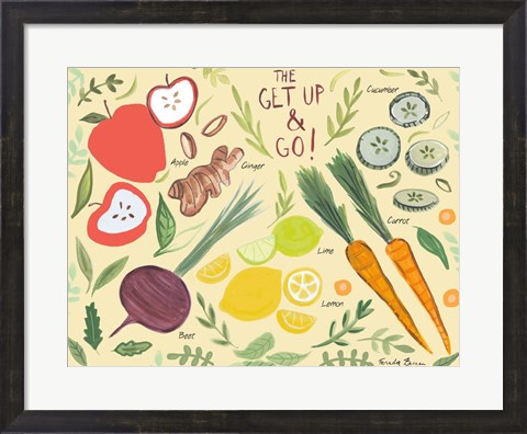 Framed Fruity Smoothie I Print