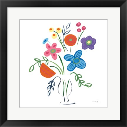 Framed Floral Medley IV Print