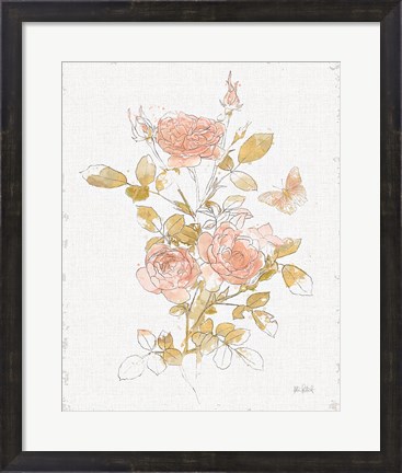 Framed Watery Blooms II Print