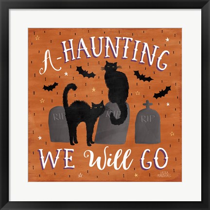 Framed Haunted Halloween V Print