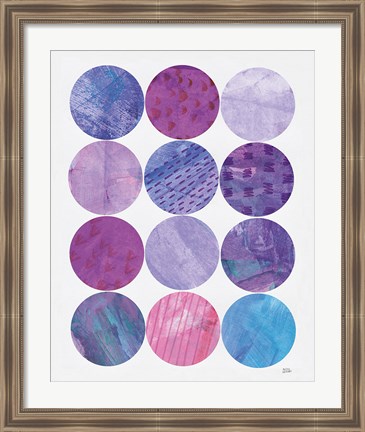 Framed Kitchen Garden Dots II Print